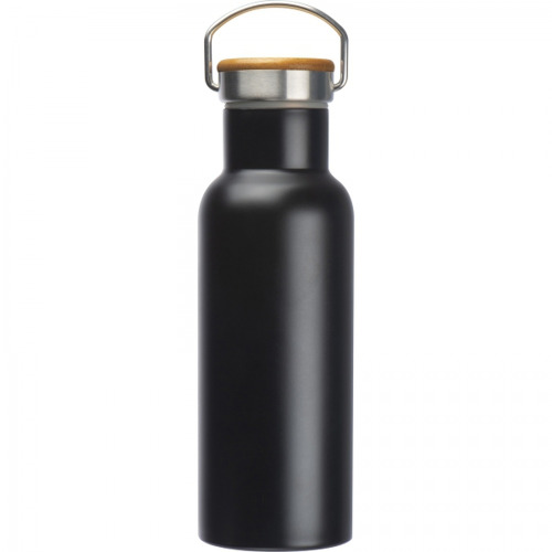 Zestaw lunch box ze sztućcami i butelka termiczna 500 ml STEPHAN Czarny 6246403 (3)