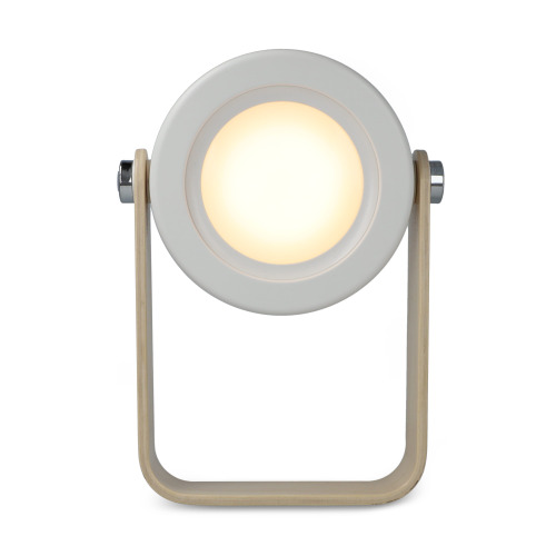 Wielofunkcyjna lampa LED Coollux z bambusowym uchwytem Biały LT40724-N0001 