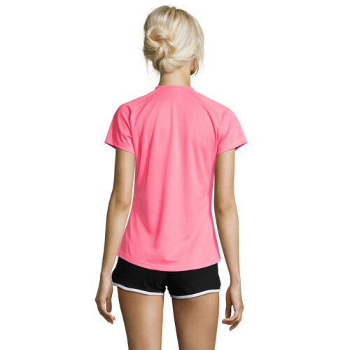 SPORTY Damski T-Shirt 140g neonowy róż 2 S01159-NP-XS (1)