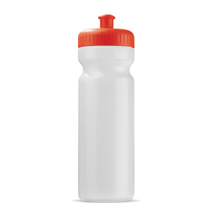 Bidon sportowy BIO 750ml Transparentny / czerwony