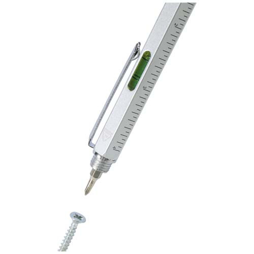 Dora wielofunkcyjny długopis z aluminium pochodzącego z recyklingu Srebrny 10790881 (5)