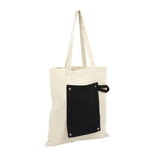 Bawełniana torba na zakupy, składana | Arlo czarny V7297-03 