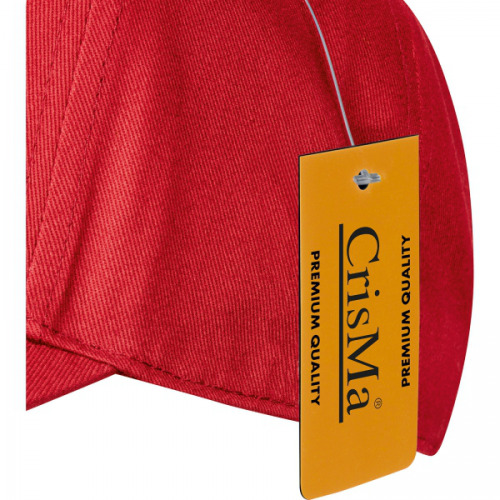 Czapka z daszkiem bawełniana 5 paneli 290 g/m2 AXEL Czerwony 5391805 (8)