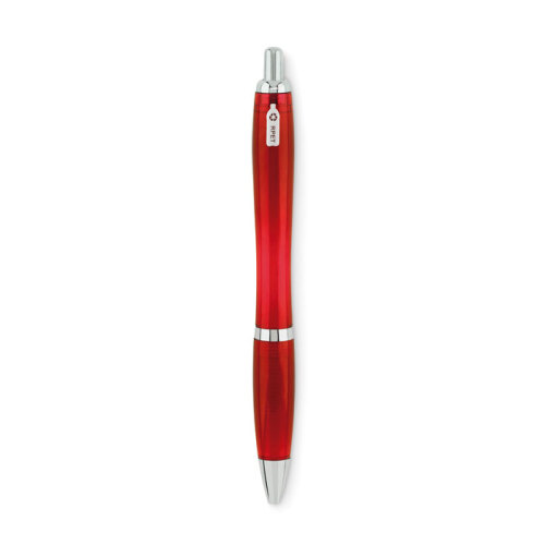Długopis z RPET przezroczysty czerwony MO6409-25 (1)