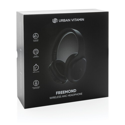 Bezprzewodowe słuchawki nauszne Urban Vitamin Freemond ANC czarny P329.741 (18)
