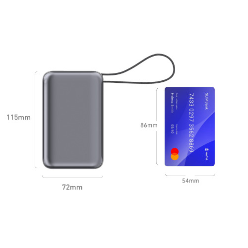 Powerbank Nova Laptop 65 W z wbudowanym kablem USB-C 30000 mAh Ciemnoszary LT95520-N0060 (2)