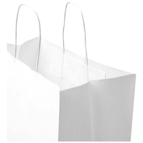 Kraft torba papierowa 80–90 g/m2 ze skręcanymi uchwytami — 32 x 17 x 39 cm Biały 1PQ01001 (3)