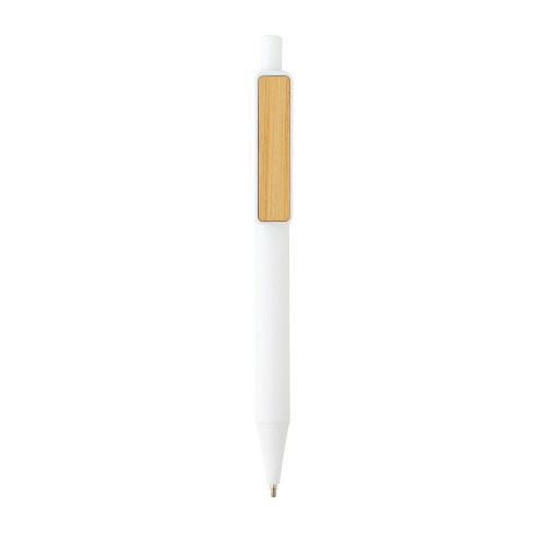 Długopis z bambusowym klipem, RABS biały P611.083 (1)
