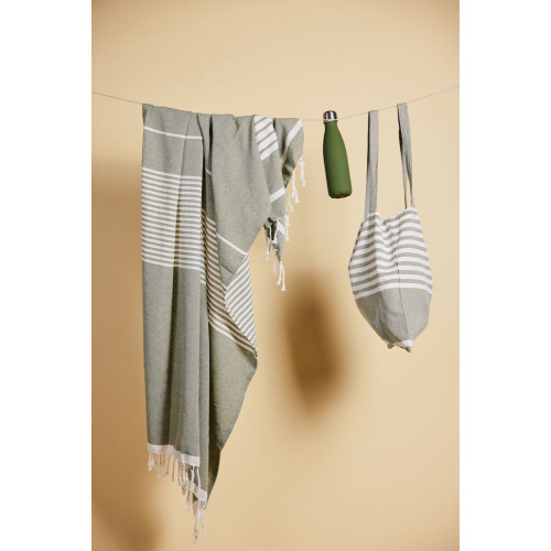 Ręcznik ELLA HAMAM 90x170cm, zielony Zielony 5018467- (3)