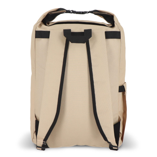 Plecak z klamrą R-PET 600D Rolltop 20L Ecru LT95352-N0054 (4)