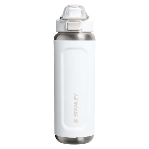 Termoizolowany bidon na wodę Stanley Classic Wellspring 710 ml wykonany z recyklingowanej stali nierdzewnej Biały 10098001 (2)