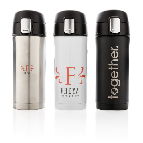 Kubek termiczny 300 ml, stal nierdzewna z recyklingu Biały P435.063 (10)