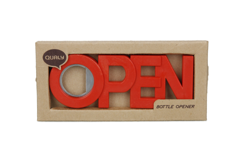 Otwieracz do butelek z magnesem Open Czerwony QL10239-RD (4)