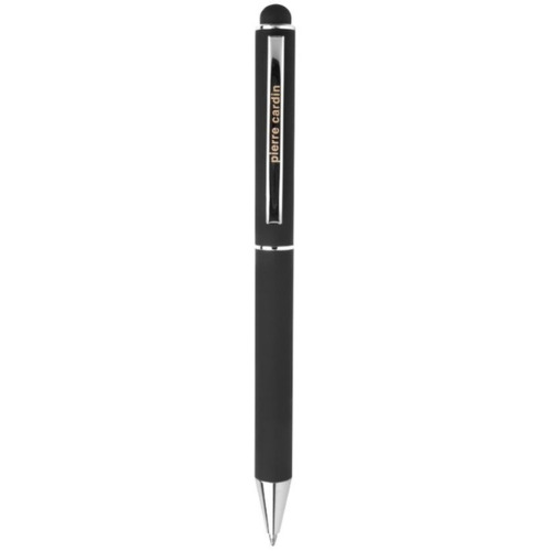 Długopis metalowy touch pen soft touch CLAUDIE Pierre Cardin Czarny B0102001IP303 (2)