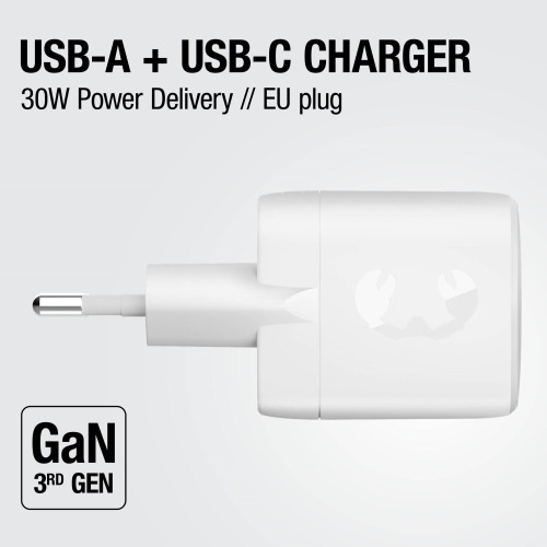 Fresh 'n Rebel Ładowarka 30W GaN USB-C i USB-A Jasnoszary LT49749-N0062 (9)