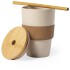 Bambusowy kubek podróżny 450 ml z wieczkiem i słomką neutralny V0886-00 (1) thumbnail