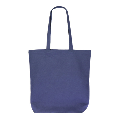 Torba z bawełny organicznej długa 270g/m² 42x12x43 cm Ciemnoniebieski LT95379-N0010 (1)