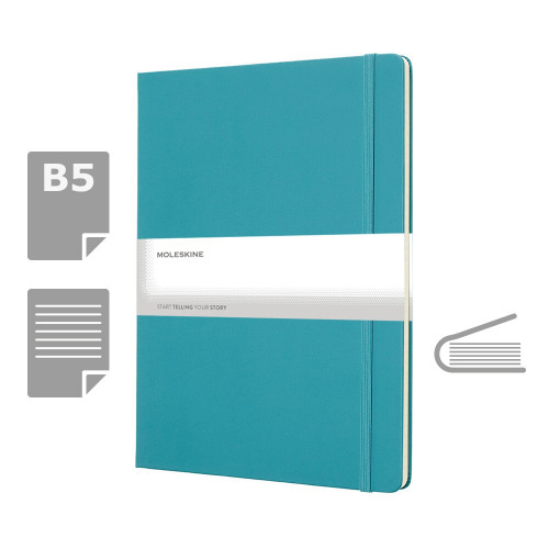 MOLESKINE Notatnik ok. B5 Turkusowy VM404-29 