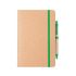 Notatnik A5 z długopisem zielony V0233-06  thumbnail