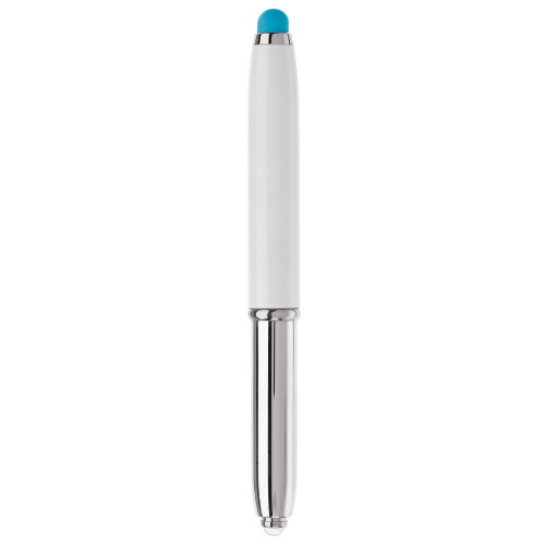 Długopis Stylus Shine+rysik Biały / jasnoniebieski LT87794-N0112 (3)