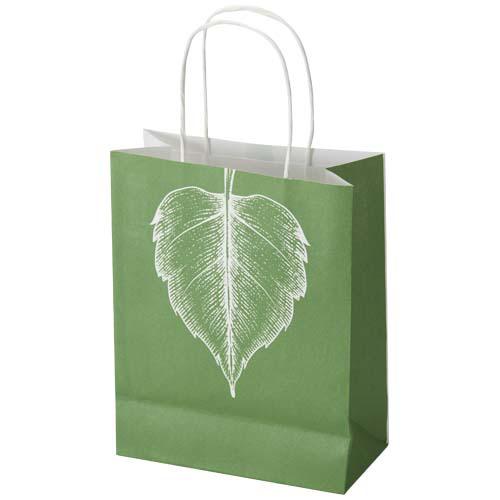 Kraft - torba papierowa z tektury 120 g/m² ze skręcanymi uchwytami – 18 x 9 x 23 cm Biały 1ZM02101 