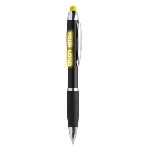 Długopis, touch pen żółty V1909-08 