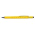 Długopis wielofunkcyjny, poziomica, śrubokręt, touch pen żółty V1996-08 (3) thumbnail
