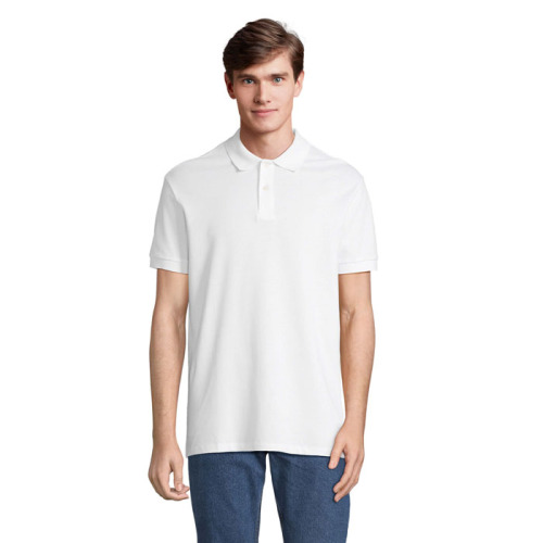 PACIFIC MEN POLO Bialy S04439-WH-3XL 