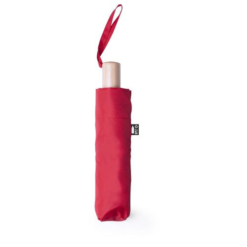 Ekologiczny wiatroodporny parasol manualny, składany czerwony V0762-05 (2)