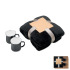 Zestaw koc polarowy i 2 kubki Czarny MO3207-03  thumbnail