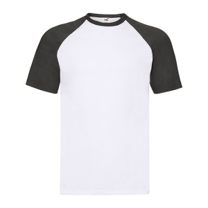 Koszulka Baseballowa Bawełniana - White & Red