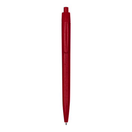 Długopis z włókien słomy pszenicznej czerwony V1979-05 (4)
