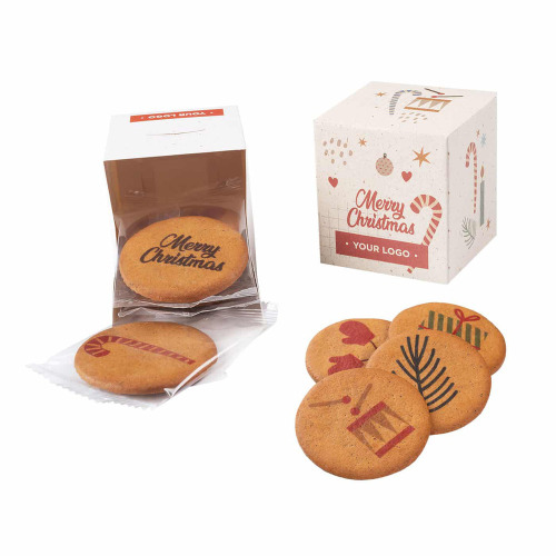 Ciastka Reklamowe Logo Cookie Box 6 Sztuk Wielokolorowy S0355/XM 