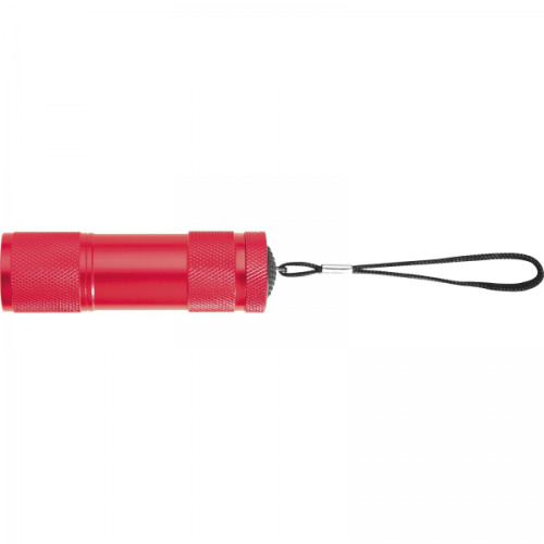 Latarka metalowa 9 LED DUNCAN Czerwony 8875705 (3)