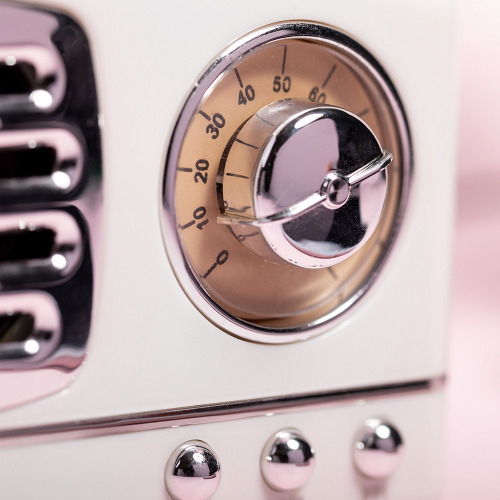 Głośnik bezprzewodowy 3W w stylu retro, radio Biały V0303-02 (3)