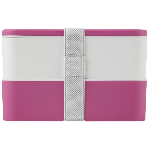 MIYO dwupoziomowe pudełko na lunch Różowy 21047004 (3)