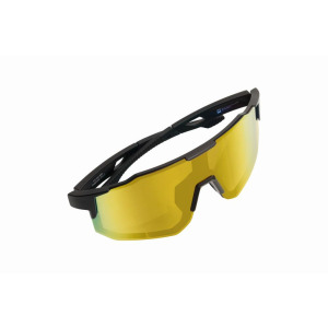 Okulary przeciwsłoneczne polaryzacyjne UV 400 TRINITY Schwarzwolf Czarny