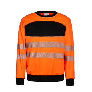 Bluza Robocza Hi-Vis Oddychająca - Signal Orange & Black