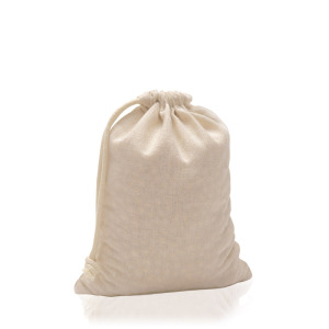95g 100% Średni worek bawełniany ściągany sznurkiem / Cottoncord Medium Natural