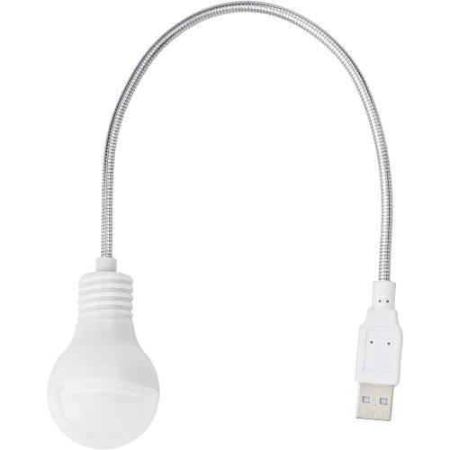 Lampka USB "żarówka" Biały V3508-02 