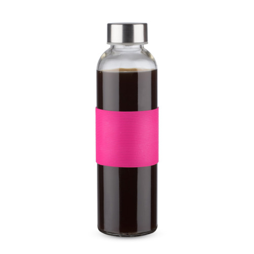 Butelka szklana GLASSI 510 ml Różowy 16207-21 (2)