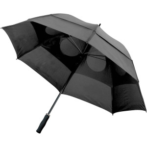 Parasol manualny, wiatroodporny szary