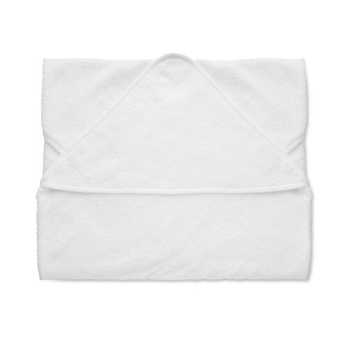 Dziecięcy ręcznik z kapturem Bialy MO2253-06 