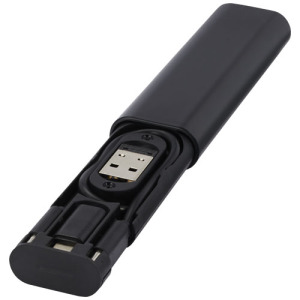 Whiz modułowy kabel do ładowania z tworzyw sztucznych pochodzących z recyklingu Czarny