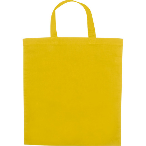 Torba bawełniana z krótkim uchem 140 g/m2 MARSHALL żółty 6068008 (4)