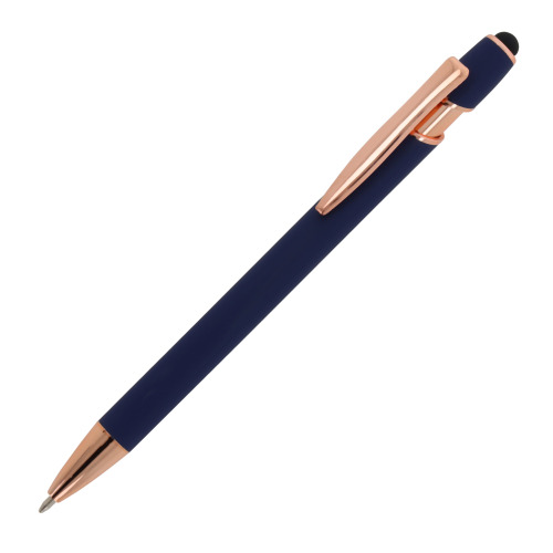 Ballpen Paris Deluxe Metal Rubberised Ciemnoniebieski LT87783-N0010 