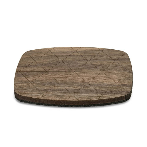 Podkładka na stół mała drewniana orzech BWD02499 