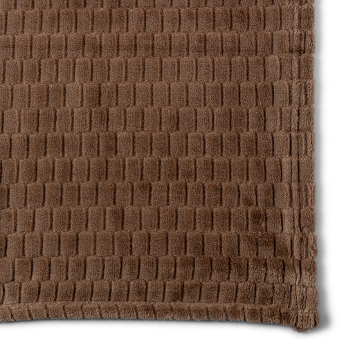Kosta Linnewafveri Fleece Plaid Jaquard 130x170 cm Jasnobrązowy LT54502-N0052 (2)