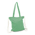 Worek ze sznurkiem i torba na zakupy z bawełny z recyklingu, 2 w 1 | Jamarion Zielony V2149-06 (4) thumbnail
