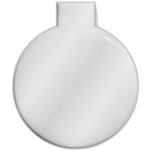RFX™ reflective duży okrągły odblaskowy magnes z PVC